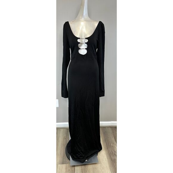 NWT Alice + Olivia Kalena Cutout Maxi Dress Size M $550 - Picture 6 of 12